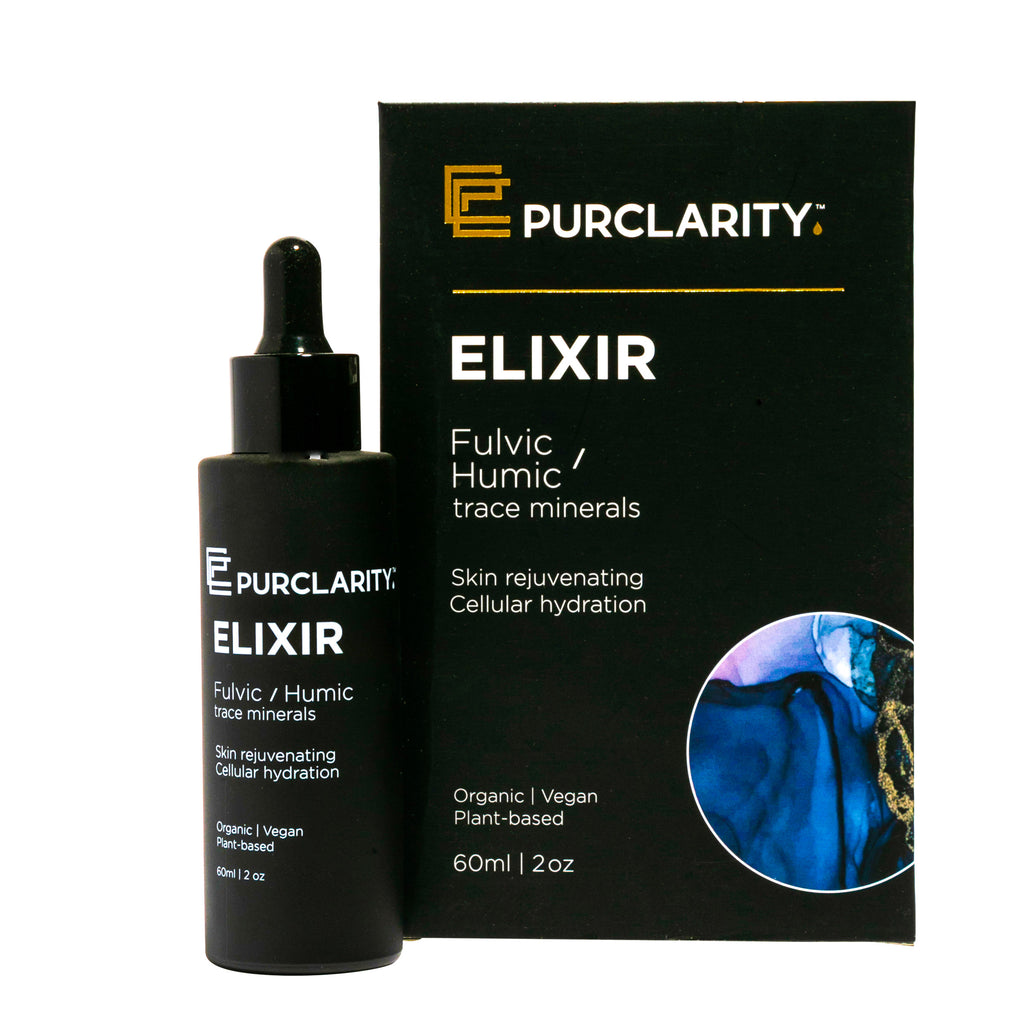 Fulvic Humic Acid Elixir Ionic Trace Minerals for Skin Rejuvenation and Cell Hydration